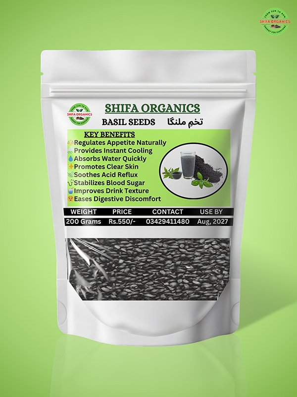Basil Seeds – Nature’s Cooling Superfood for  Digestion, Weight Loss & Hydration