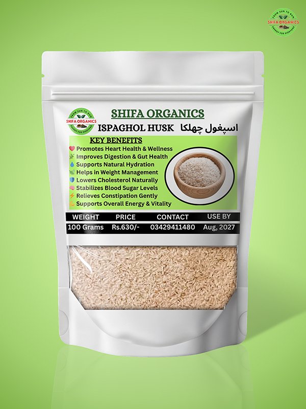 Ispaghol Husk – Pure Psyllium Fiber for  Digestion, Weight Loss & Gut Wellness